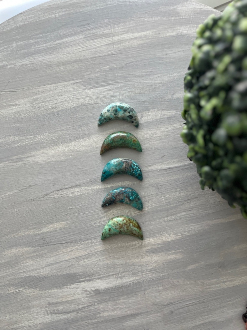 Chrysocolla moon